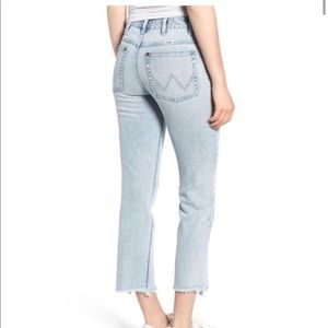 WRANGLER High Waist Cropped Ankle Jeans Raw Hem